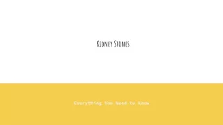 Kidney Stones