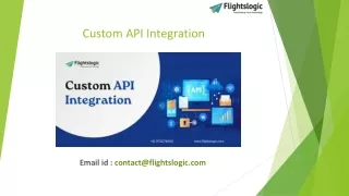 Custom API Integration