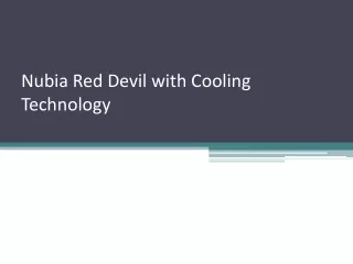 Nubia Red Devil with Cooling Technology