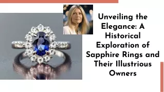 a sapphire ring worn by a celebrity