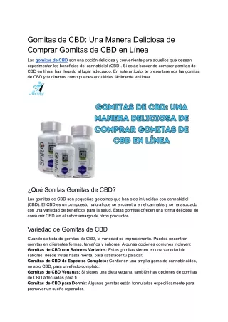 Gomitas de CBD