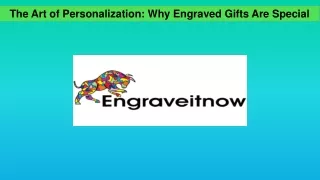 The Art of Personalization Why Engraved Gifts Are Special