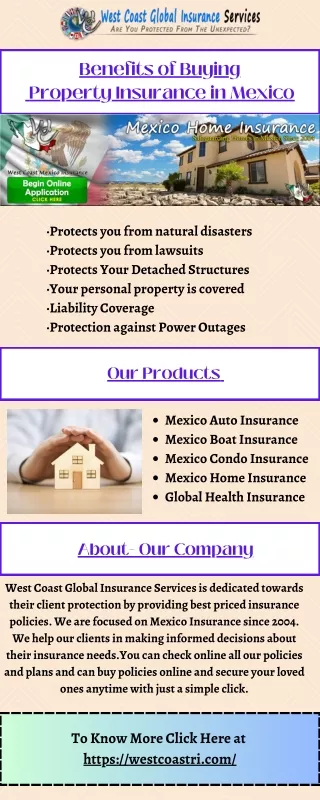 Benefits of Buying  Property Insurance in Mexico