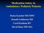 Inpatient ADEs and Medication Errors, Pediatrics