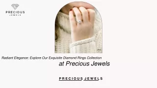 Radiant Elegance: Explore Our Exquisite Diamond Rings Collection at Precious Jew