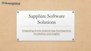 Integrating AI into Android App Development Possibilities and Insights