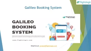 Galileo Booking System