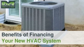 Benefits of Financing Your New HVAC System