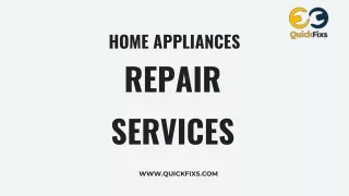 Appliance repair services