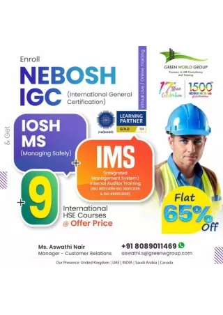 Mastering Health and safety- Accelerate Your Carrier with Nebosh IGC !