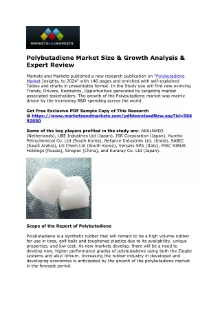 Polybutadiene Market Size: Regional Breakdown