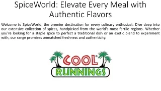 SpiceWorld: Elevate Every Meal with Authentic Flavors