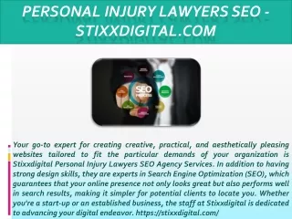 Personal Injury Lawyers SEO - stixxdigital.com