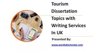 Tourism Dissertation Topics with Writing Services In UK