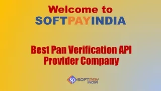 Softpay india Pan Card Verification API Provider