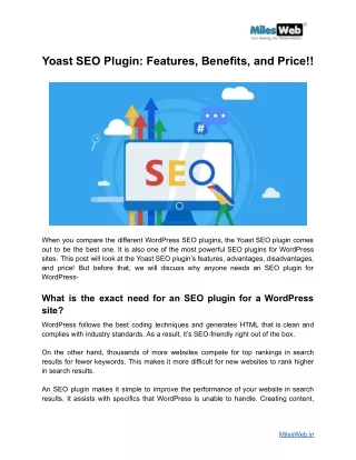 Yoast SEO Plugin_ Features, Benefits, and Price!!