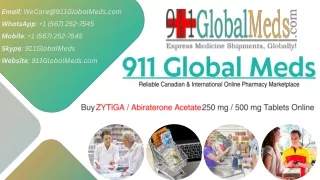 Get ZYTIGA  Abiraterone Acetate Online Medication Store