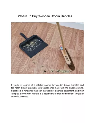 Where to buy wooden broom handles