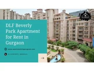 Rent DLF Beverly Park Apartment in Gurugram | DLF Beverly Park