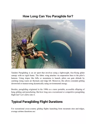 how_long_can_you_paraglide_for_