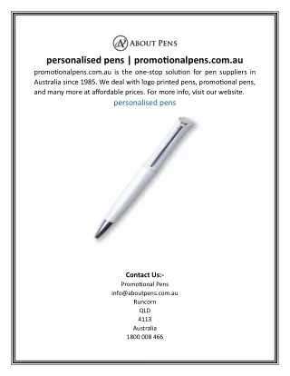 personalised pens | promotionalpens.com.au