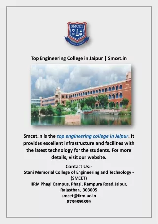 Top Engineering College in Jaipur