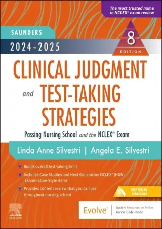 $PDF$/READ/DOWNLOAD 2024-2025 Saunders Clinical Judgment and Test-Taking Strategies: Passing