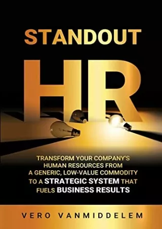 PDF/READ Standout HR: Transform your company's Human Resources from a generic,