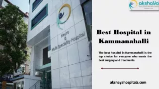 Best Hospital in kammanahalli