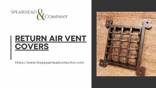 Return Air Vent Covers