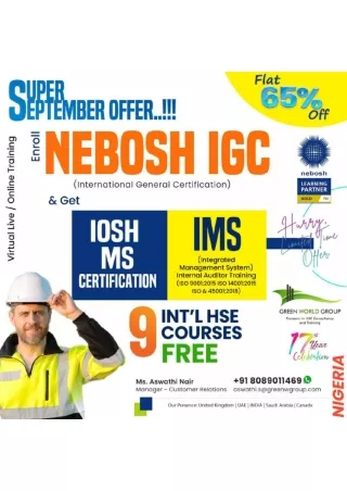 Nebosh IGC - The KEy to Success in Health and Safety Industry- GWG