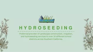 Landscape Construction, Irrigation, and Hydroseeding Services