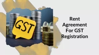 Rent Agreement for GST Registration