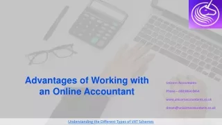 Advantages of Working With an Online Accountant