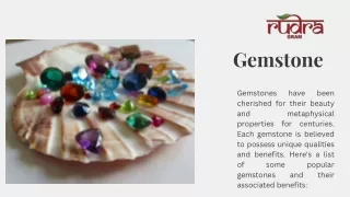 How many types of gemstones are there, and what are their benefits