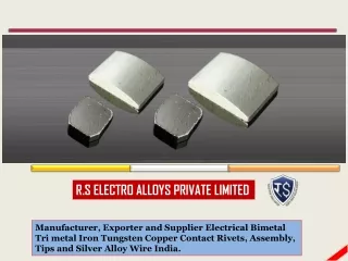 Silver Contact Tip Manufacturers India