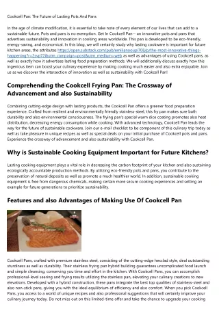 The 17 Most Misunderstood Facts About Cookcell Pan