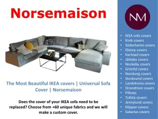 The most beautiful IKEA covers | Universal sofa cover | Norsemaison