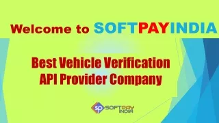 Softpay India Vehicle Verification API Provider Company