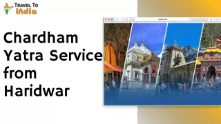 Chardham Yatra Service From Haridwar