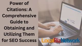 Power of Citations A Comprehensive Guide to Obtaining and Utilizing Them for SEO Success