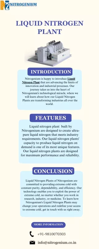 Liquid nitrogen plant | Nitrogenium