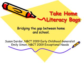 Take Home Literacy Bags