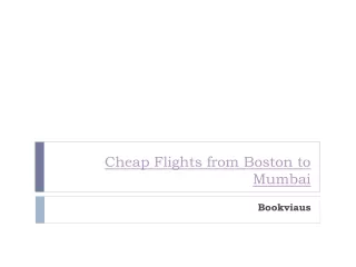 Cheap Flights from Boston to Mumbai - Bookviaus - Flight Deals