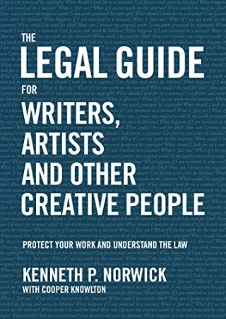 PDF/READ/DOWNLOAD The Legal Guide for Writers, Artists and Other Creative P