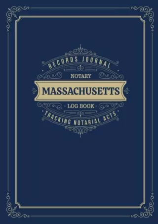 PDF/READ Massachusetts Notary log book ipad