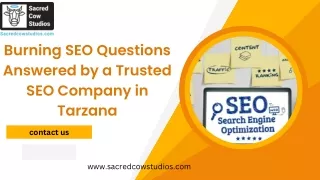 Burning SEO Questions Answered by a Trusted SEO Company in Tarzana