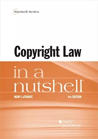 PDF/READ Copyright Law in a Nutshell (Nutshells) download