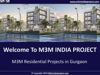 M3M Residential Projects in Gurgaon