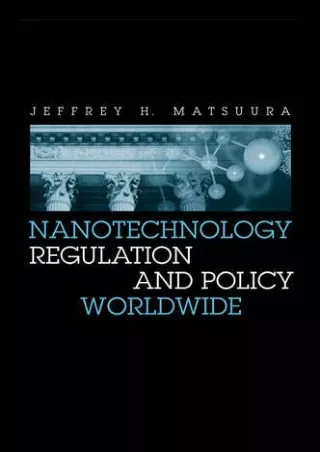 Read ebook [PDF] Nanotechnology Regulation and Policy Worldwide download